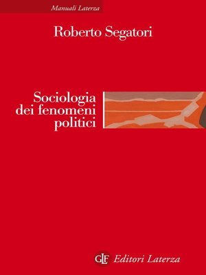 cover image of Sociologia dei fenomeni politici